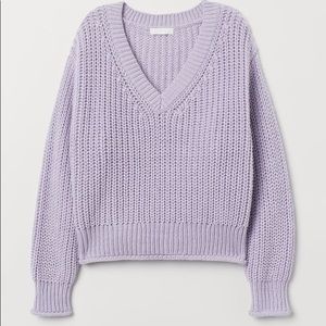 H&M Light Purple Knit Sweater
